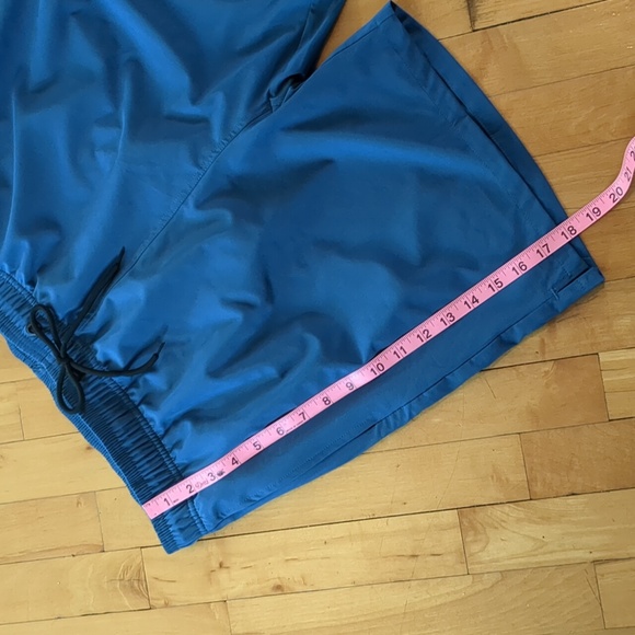 CK Men's Mesh Lined Elastic Waist With Adjustable Tie Swim Shorts Blue Size 36 - Picture 5 of 10